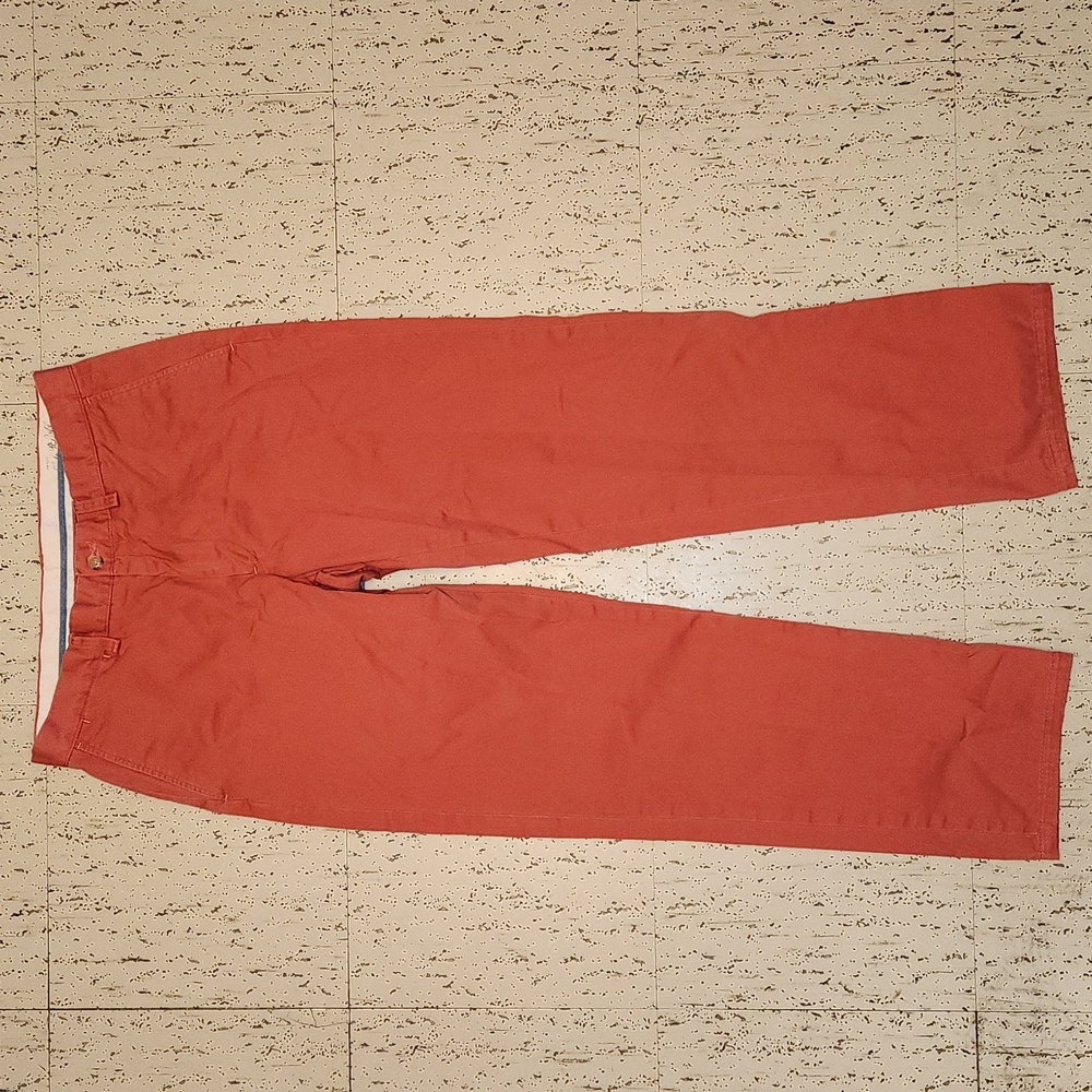 Polo Ralph Lauren Straight Leg Salmon Pink Classic Fit Casual Chino Dress Pants